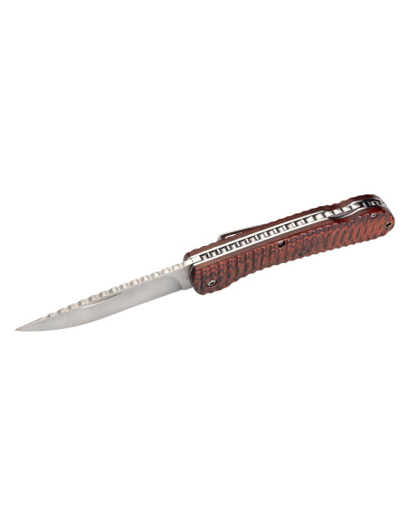 Herbertz folding knife 569811 11.5cm pakkawood handle + pocket clip