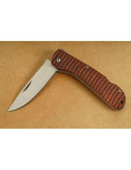 Herbertz folding knife 569811 11.5cm pakkawood handle + pocket clip