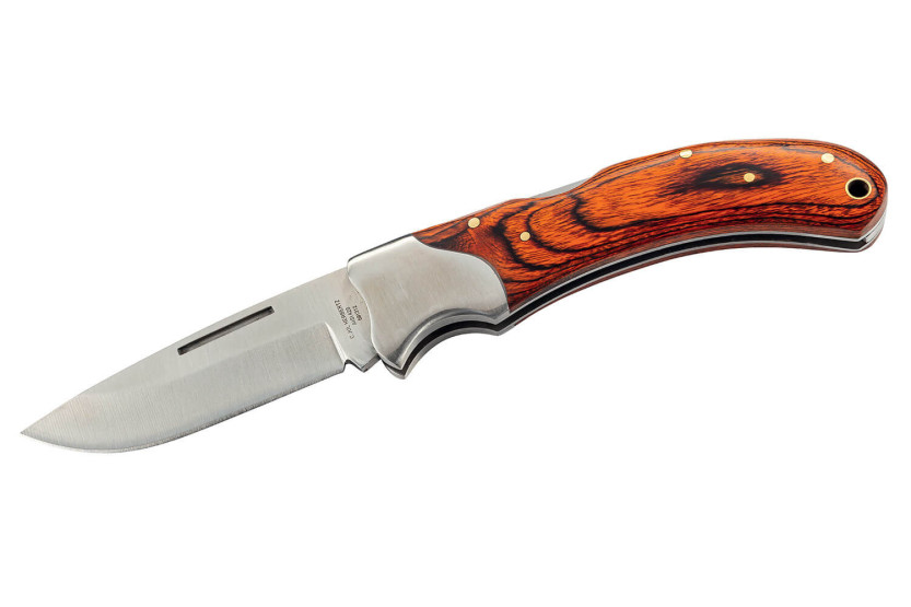 Herbertz 591312 folding knife with orange pakkawood handle 11.5cm