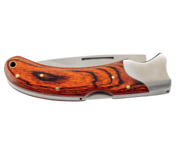 Herbertz 591312 coltello pieghevole con manico in pakkawood arancione 11,5 cm 2
