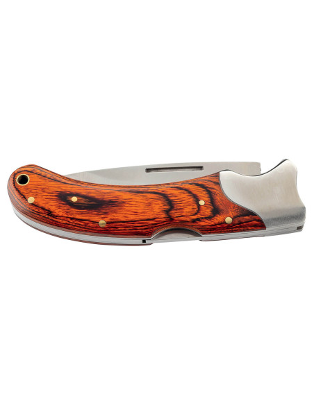 Herbertz 591312 coltello pieghevole con manico in pakkawood arancione 11,5 cm