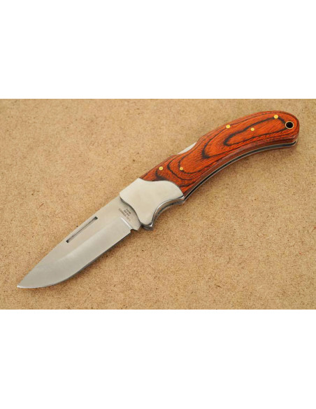 Herbertz 591312 folding knife with orange pakkawood handle 11.5cm