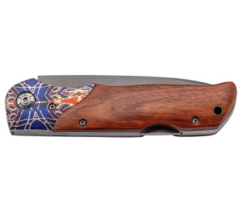 Herbertz foldekniv 595313 Håndtak i cocobolotre med mønstret bolster 12,5 cm 2