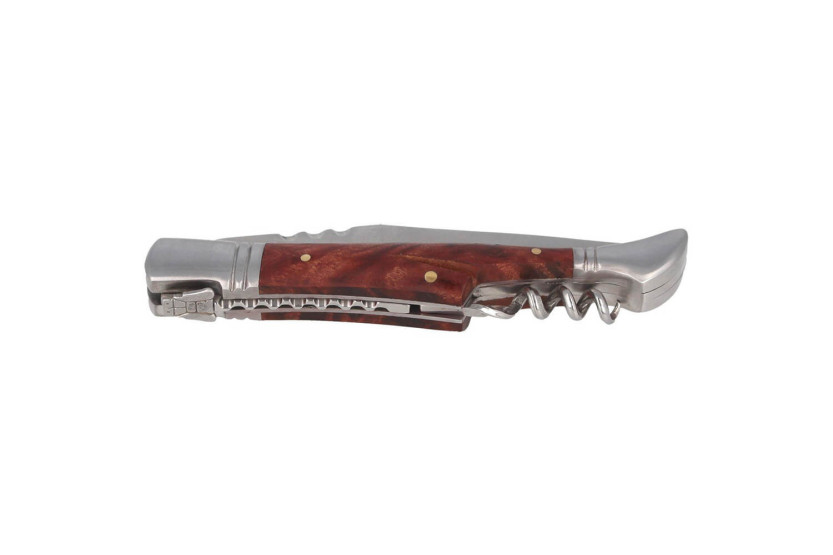 Herbertz 231112 Coltello pieghevole Laguiole con manico in legno di mela cotogna 12 cm + cavatappi