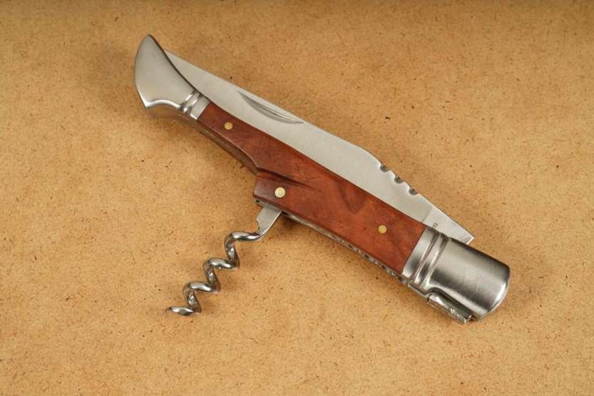Klappmesser Laguiole Herbertz 231112 Quittenholzgriff 12cm + Korkenzieher