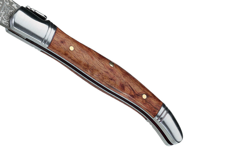 Herbertz 239211 Laguiole foldekniv med damasceret blad 10,6 cm håndtag af kvædetræ
