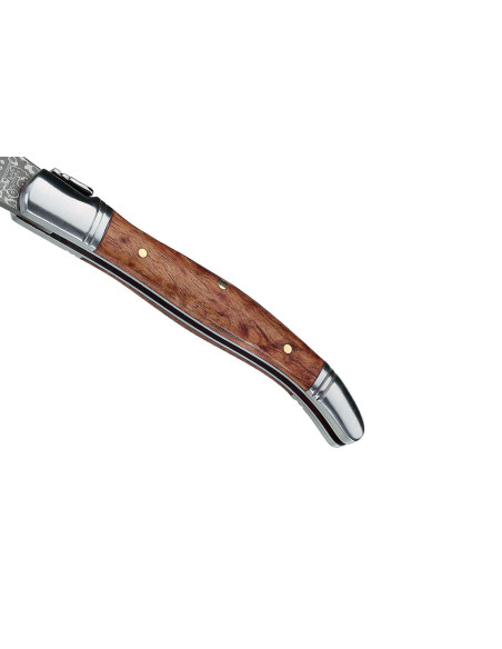 Herbertz 239211 Laguiole fällkniv med damascerat blad 10,6 cm handtag av kvistträ