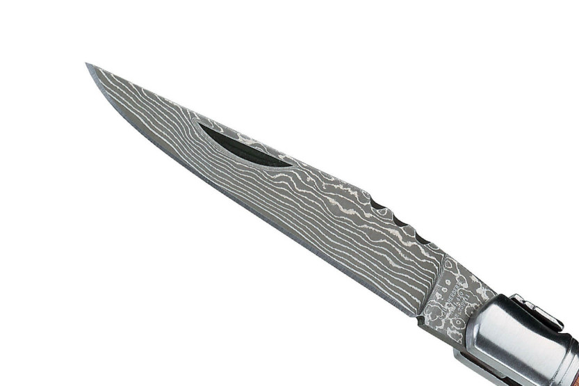 Herbertz 239211 Laguiole fällkniv med damascerat blad 10,6 cm handtag av kvistträ