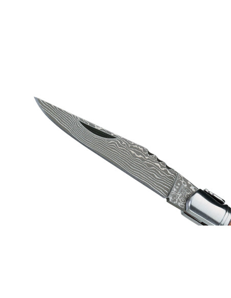 Herbertz 239211 Laguiole fällkniv med damascerat blad 10,6 cm handtag av kvistträ