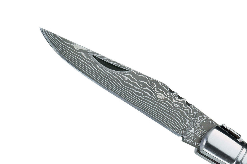 Herbertz 231712 Navaja Laguiole con hoja damasquinada y mango de madera de membrillo de 12 cm + sacacorchos