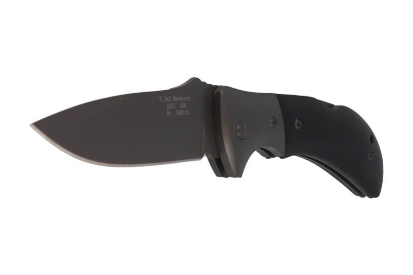 Herbertz folding knife 588112 G10 handle titanium bolster 11.5cm
