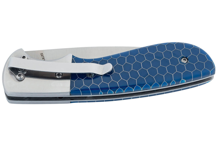 Herbertz 597812 taittoveitsi teräskahva / sininen synteettinen hartsi 11.5cm