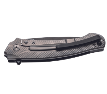 Faca dobrável MKM Arvenis By FOX Knives MK.FX01MCT Cabo em fibra de carbono/titânio de 12 cm + bainha 2