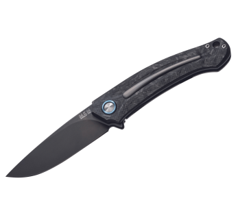 Faca dobrável MKM Arvenis By FOX Knives MK.FX01MCT Cabo em fibra de carbono/titânio de 12 cm + bainha