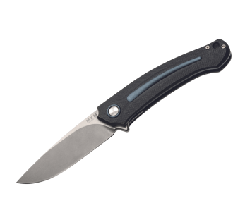 MKM Arvenis fällkniv By FOX Knives MK.FX01MGGY G10-handtag svart/grå aluminium 12cm+ slida
