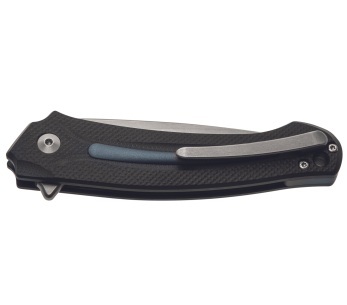 MKM Arvenis Folding Knife By FOX Knives MK.FX01MGGY Cabo em alumínio G10 preto/cinzento 12cm+ bainha 2