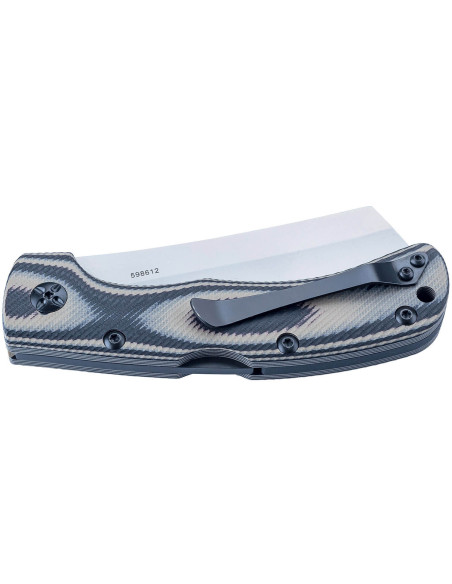 Herbertz 598612 coltello pieghevole con lama a mannaia e manico in G10 bicolore 11,5 cm