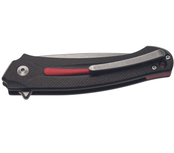 MKM Arvenis Folding Knife By FOX Knives MK.FX01MGRE G10 Svart/Röd Aluminiumhandtag 12cm+ slida 2