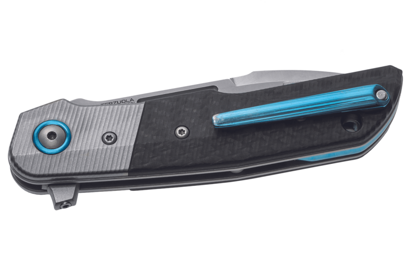 MKM Clap By LionSteel MK.LS01CT foldekniv 11cm kulfiber/titanium håndtag + skede
