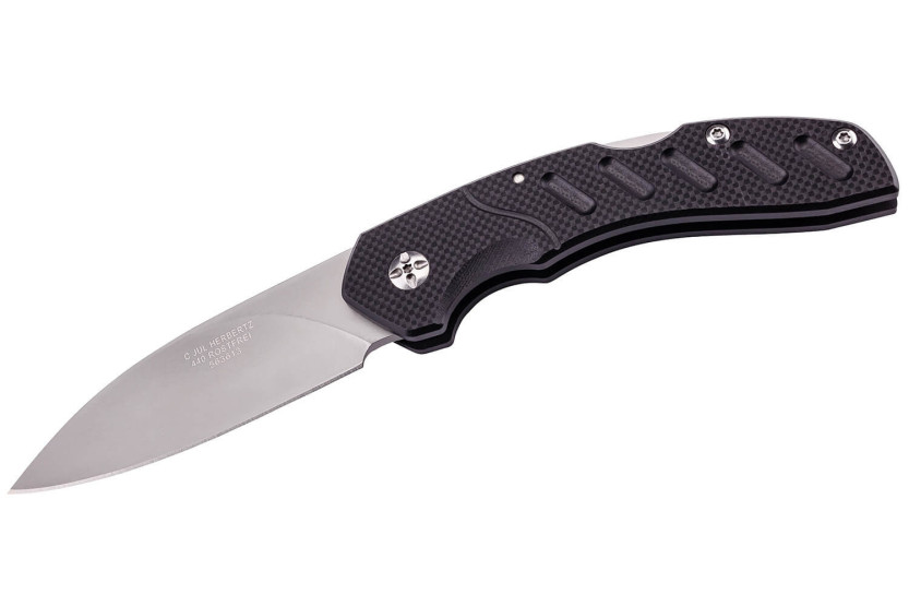 Herbertz 563613 Vouwmes met ergonomisch, antislip G10-handvat van 12,8 cm