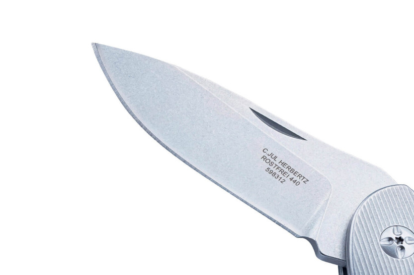 Herbertz foldekniv 598312 11,5 cm G10-strukturert skaft med bolster i rustfritt stål