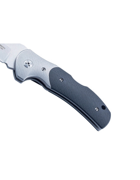 Coltello pieghevole Herbertz 598312 11,5 cm manico testurizzato G10 con bolster in acciaio inox