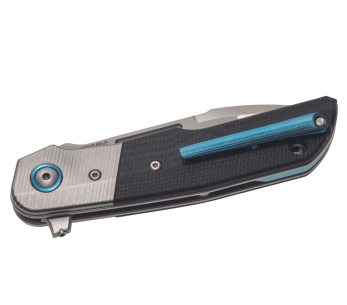 Navalha dobrável MKM Clap By LionSteel MK.LS01GTBK 11cm cabo G10 preto/titânio + bainha 2
