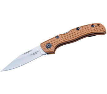 Navaja Herbertz 598911 G10 marrón mango antideslizante 10.7cm