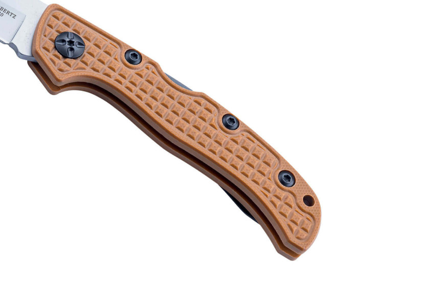 Herbertz folding knife 598911 G10 brown non-slip handle 10.7cm