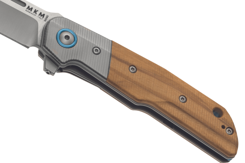 MKM Clap By LionSteel MK.LS01OT foldekniv 11cm Oliven/Titanium håndtag + skede