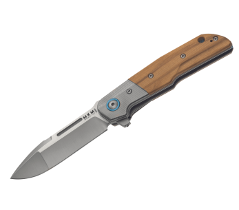 MKM Clap By LionSteel MK.LS01OT coltello pieghevole con manico Olivier/Titanio da 11cm + fodero