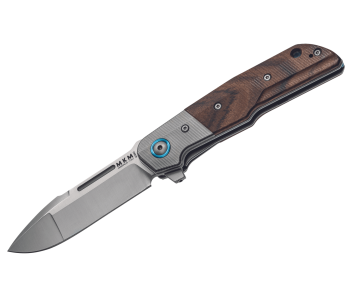 MKM Clap By LionSteel MK.LS01ST fällkniv Sandelträhandtag + 11cm titanbult + slida