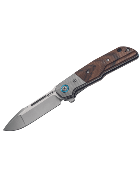 MKM Clap By LionSteel MK.LS01ST foldekniv Sandeltræhåndtag + 11 cm titaniumbolster + skede