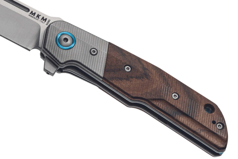 MKM Clap By LionSteel MK.LS01ST foldekniv Sandeltrehåndtak + 11 cm titanbolster + slire
