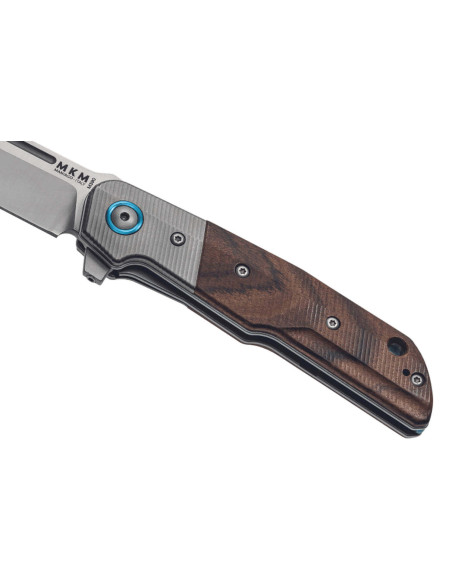 MKM Clap By LionSteel MK.LS01ST foldekniv Sandeltrehåndtak + 11 cm titanbolster + slire