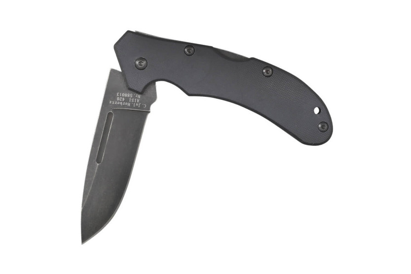 Herbertz taittoveitsi 588013 13cm G10 ergonominen kahva taskuklipsillä varustettuna