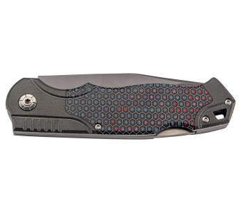 Herbertz 595113 roestvrij staal G10 vouwmes 12,5cm veelkleurige honingraat 3D bedrukking 2