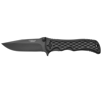 Navaja plegable Camillus Reverb con mango de nylon y fibra de vidrio y motivo cúbico de 9,5 cm