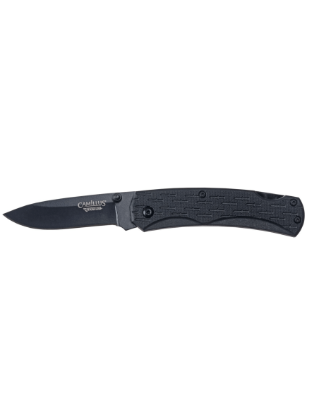 Faca dobrável Camillus CamLite com cabo preto em nylon e fibra de vidro 10cm