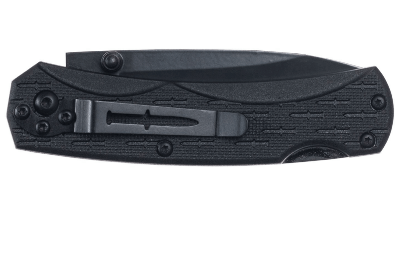 Faca dobrável Camillus CamLite com cabo preto em nylon e fibra de vidro 10cm