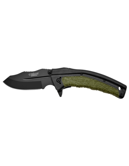 Klappmesser Camillus FK-7.5 Griff aus glasverstärktem Nylon/thermoplastischem Gummi schwarz und grün 11,4cm