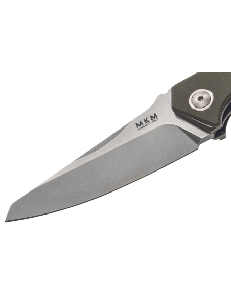 Navalha dobrável MKM Raut By Viper MK.VP01GFGR 12cm titânio verde/ cabo G10 flipper frontal + bainha