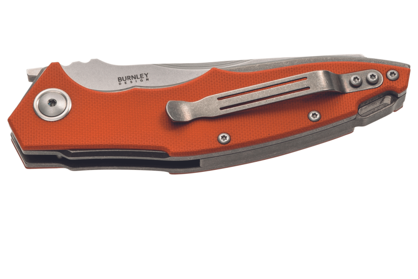 MKM Raut By Viper MK.VP01GFOR vouwmes Titanium/G10 oranje handvat 12cm voorflipper + schede