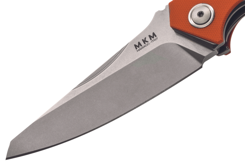 MKM Raut By Viper MK.VP01GFOR vouwmes Titanium/G10 oranje handvat 12cm voorflipper + schede