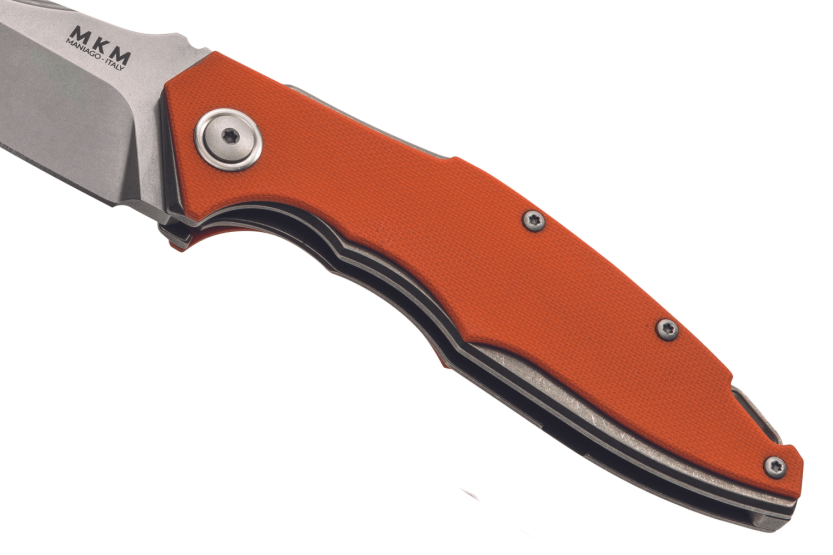 MKM Raut By Viper MK.VP01GFOR vouwmes Titanium/G10 oranje handvat 12cm voorflipper + schede
