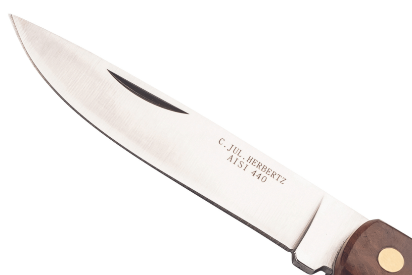 Faca dobrável Herbertz 587010 com cabo ergonómico em madeira de cocobolo 10,5 cm
