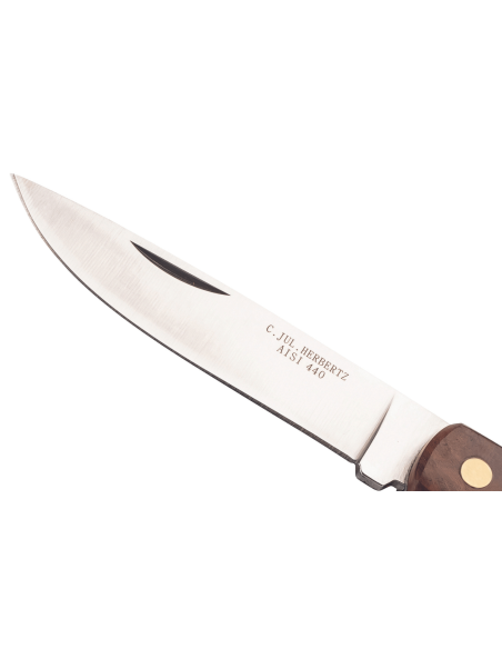 Faca dobrável Herbertz 587010 com cabo ergonómico em madeira de cocobolo 10,5 cm
