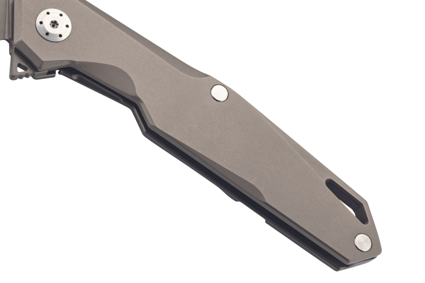 Navalha dobrável Herbertz 308812 cabo em titânio cinzento 12cm