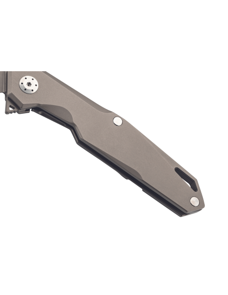 Navalha dobrável Herbertz 308812 cabo em titânio cinzento 12cm