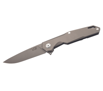 Herbertz fällkniv 308812 grå titanhandtag 12cm